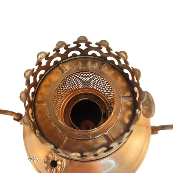 Vintage Copper Electric Hanging Lamp With Chain - Needs Rewiring Or Solar Light - Picture 7 of 15